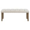 TREXM 6-Piece Farmhouse Dining Table Set 72" Wood Rectangular Table, 4 Upholstered Chairs with Bench (Walnut)